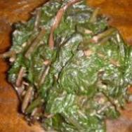 Steamed Green Yen Choy Leaves with Garlic