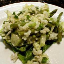 Korean Cucumber, Asparagus and Rice Salad