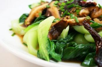 Shanghai Bok Choy with Shiitake Mushrooms
